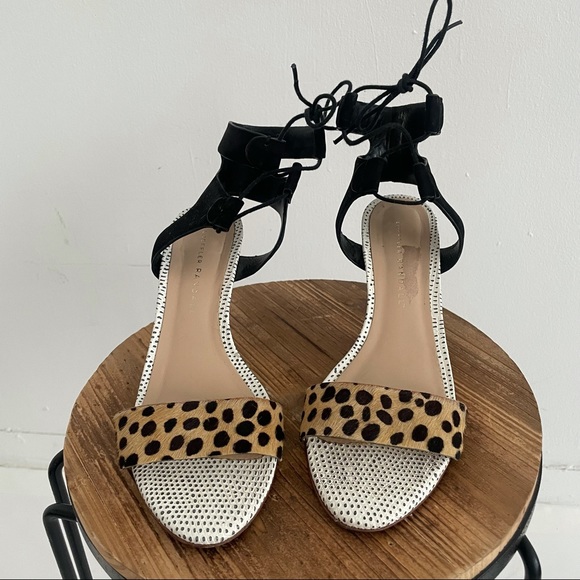 Loeffler Randall Leopard/Suede Sandals - Picture 6 of 9